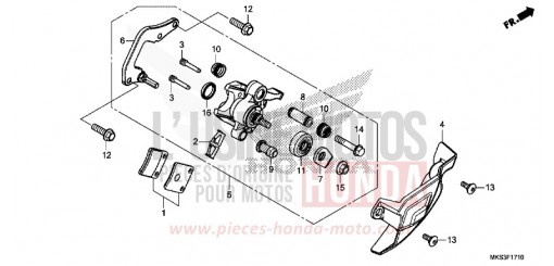 PARKING BRAKE CALIPER CRF1100D2L de 2020